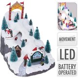 Kersttafereel Skipark - met verlichting en beweging_