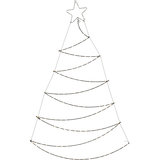 Verlichte Kerstboom - Wanddecoratie - 150cm_