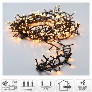 Micro Cluster - 800 LED - 16 meter - warm wit
